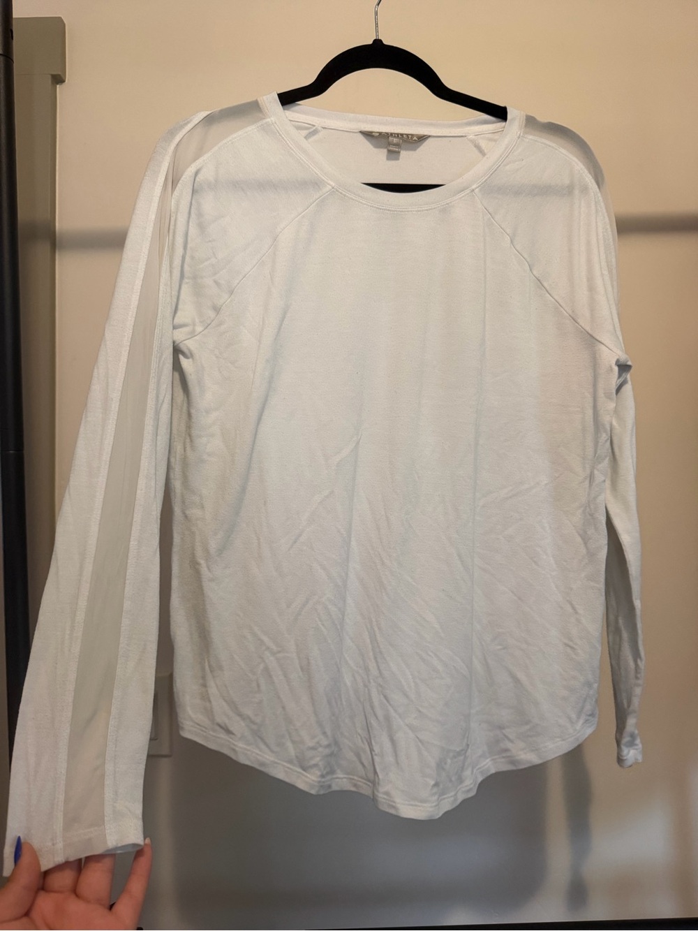 Athleta White Long Sleeve Performance Tee #39